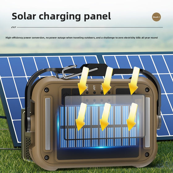 Solar Powered LED Work Lamp with Magnetic Hook Camping & Hiking product image 2