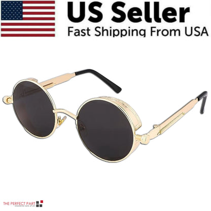 Round sunglasses metal frame