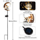 Solar Powered Moon Fairy Garden Light