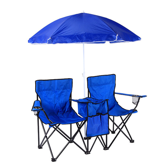 Portable Double Folding Chair with Sunshade Seating & Chairs product image 6