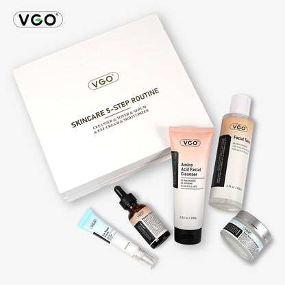 5 Step Complete Skincare Routine Set