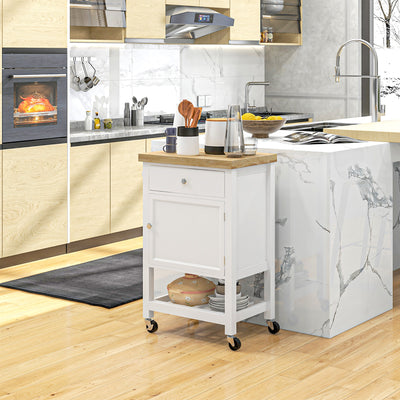 Rolling Kitchen Island Cart Storage Organizer