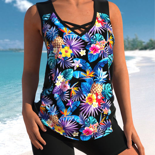 Women's Quick-Dry Printed Bikini Swimsuit