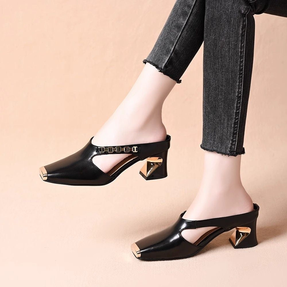Metal Toe Anti-Kick Outer Slippers