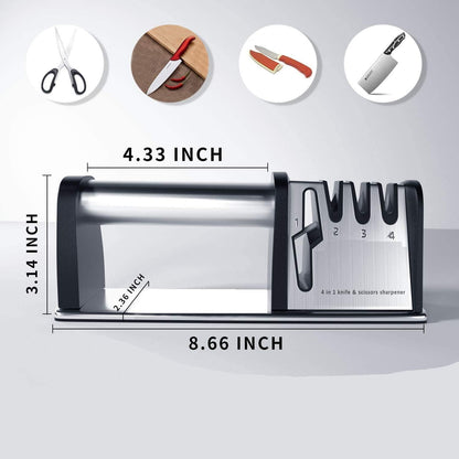 4 in 1 Kitchen Knife Sharpener Tool