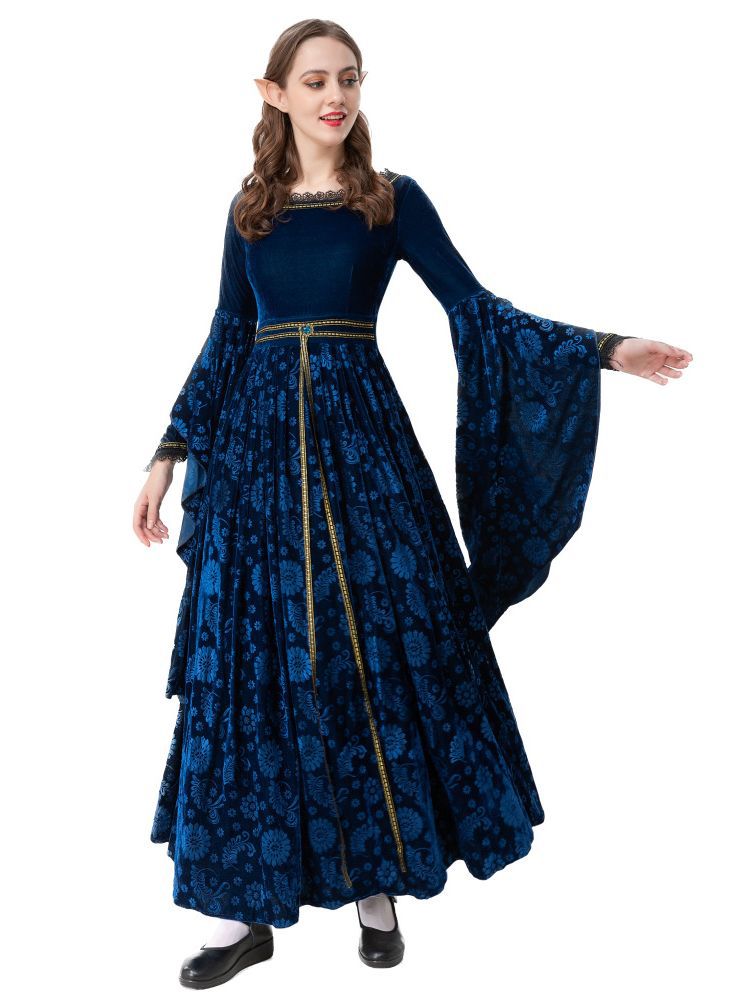 Medieval Noble Cloak and Dress Costume product image 3