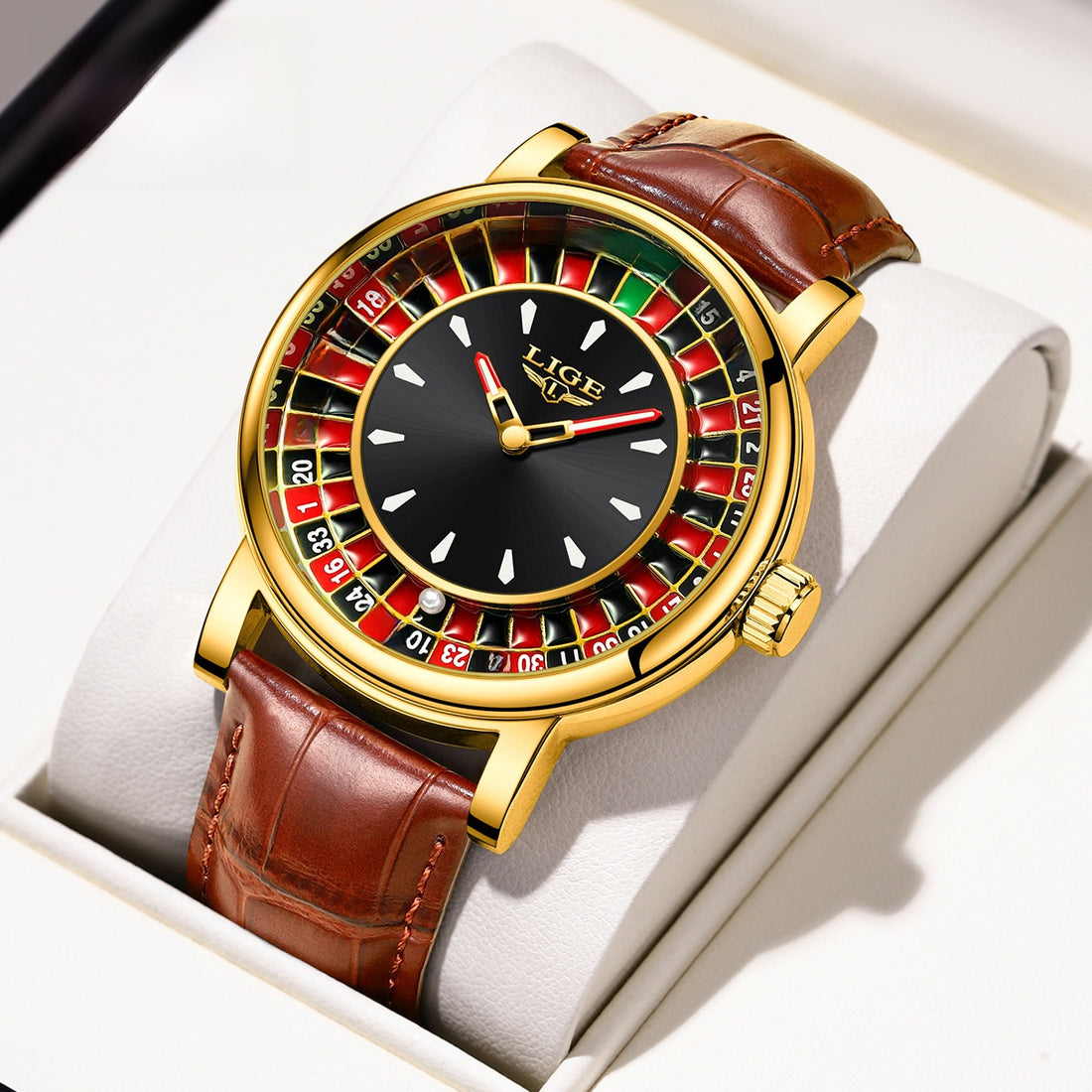 Lige Multi-Function Men's Wrist Watch