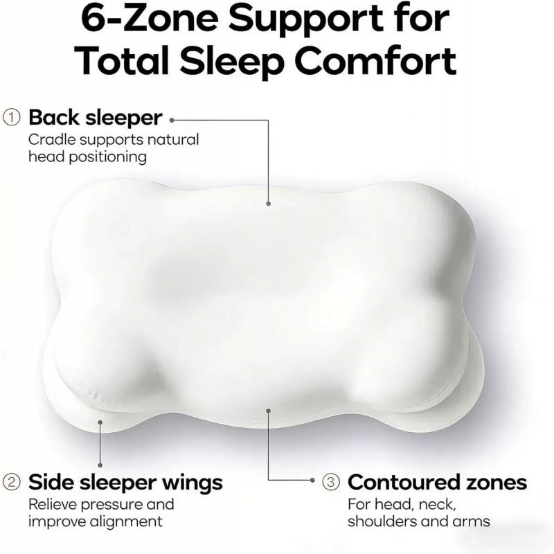 Ergonomic Memory Foam Butterfly Pillow
