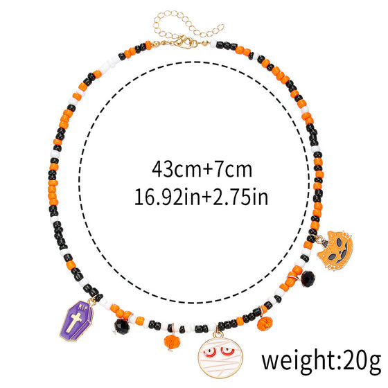 Adjustable Halloween Pendant Necklace