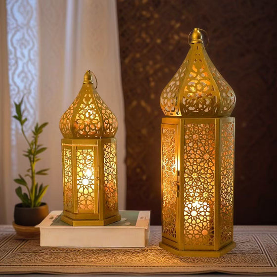 Retro Iron Moroccan Lantern Decor product image 1