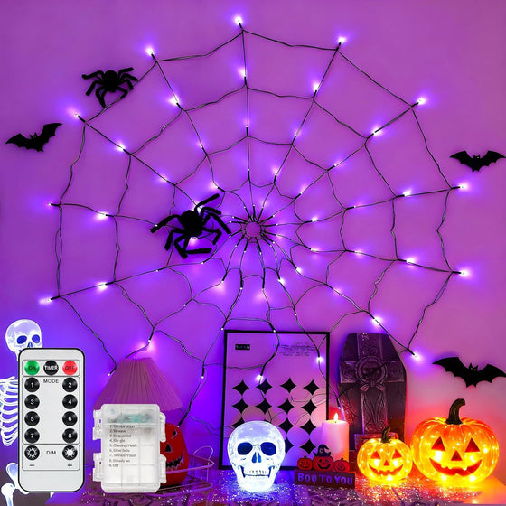 Halloween Spider Web Light with Remote Control Decor product image 2