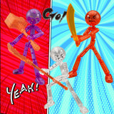Assembly Stickman Model with Weapons