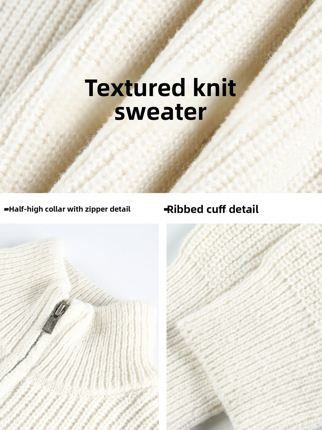 Mens Vertical Stripe Knit Sweater