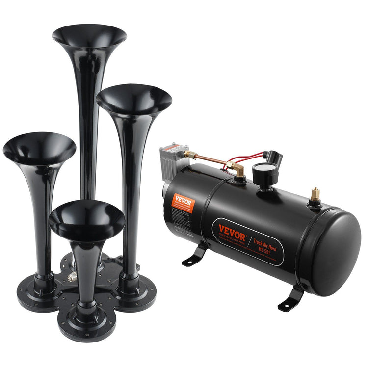 4-Trumpet Train Horn Kit 150dB front view
