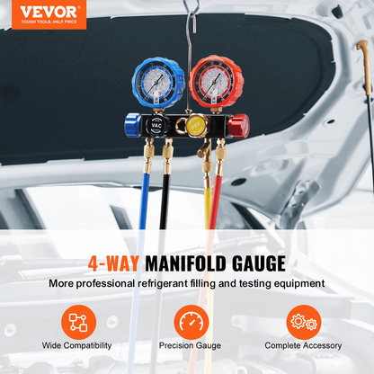 4-Way AC Manifold Gauge Set product photo