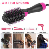 4-in-1 Hot Hair Styling Brush curler function detail