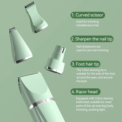4-in-1 Pet Grooming Kit