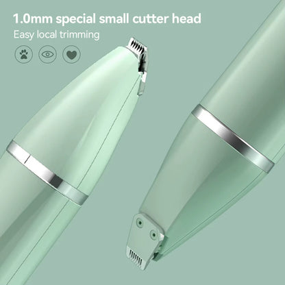 Pet hair trimmer used on a cat coat for calm grooming