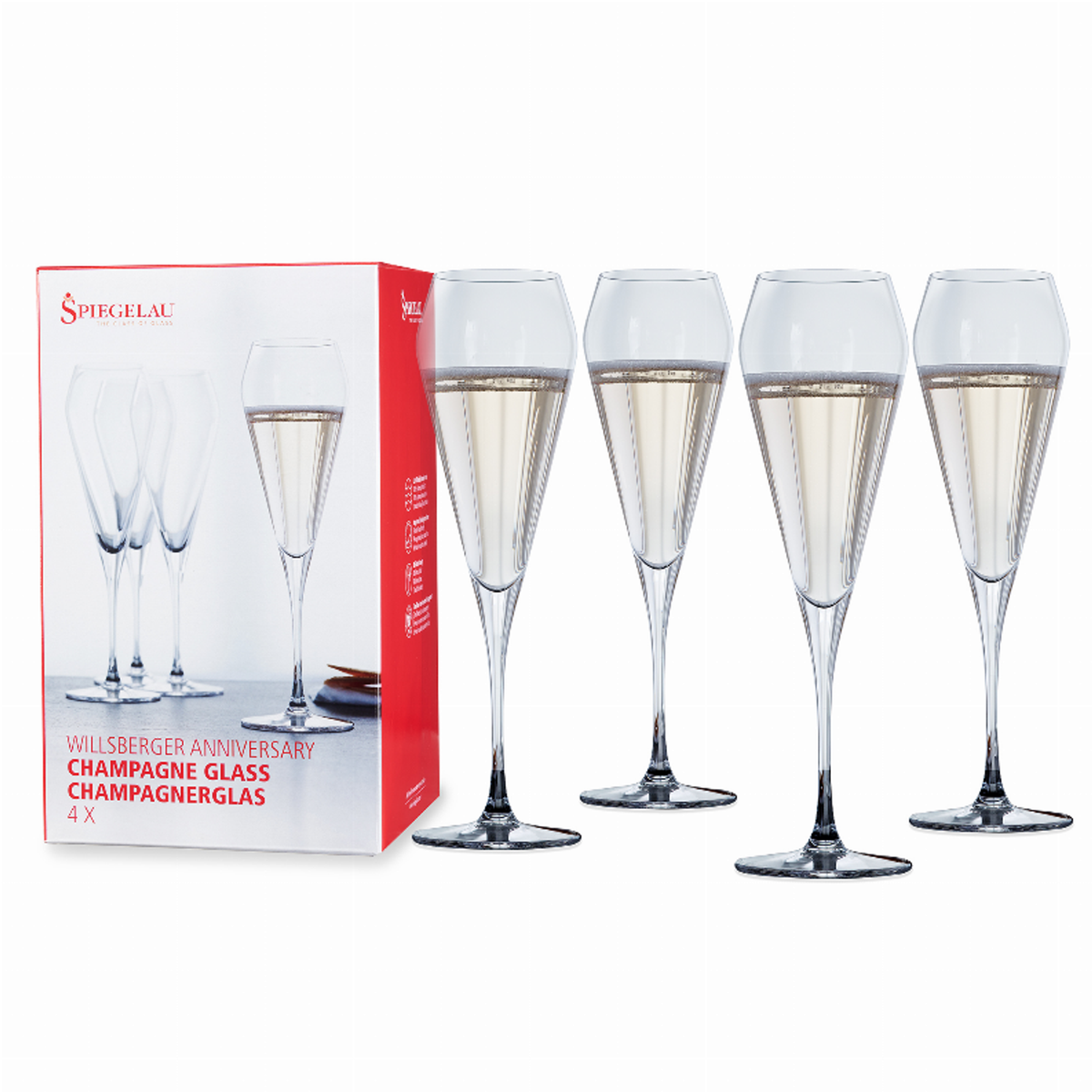Spiegelau Willsberger Champagne Flute Set of 4