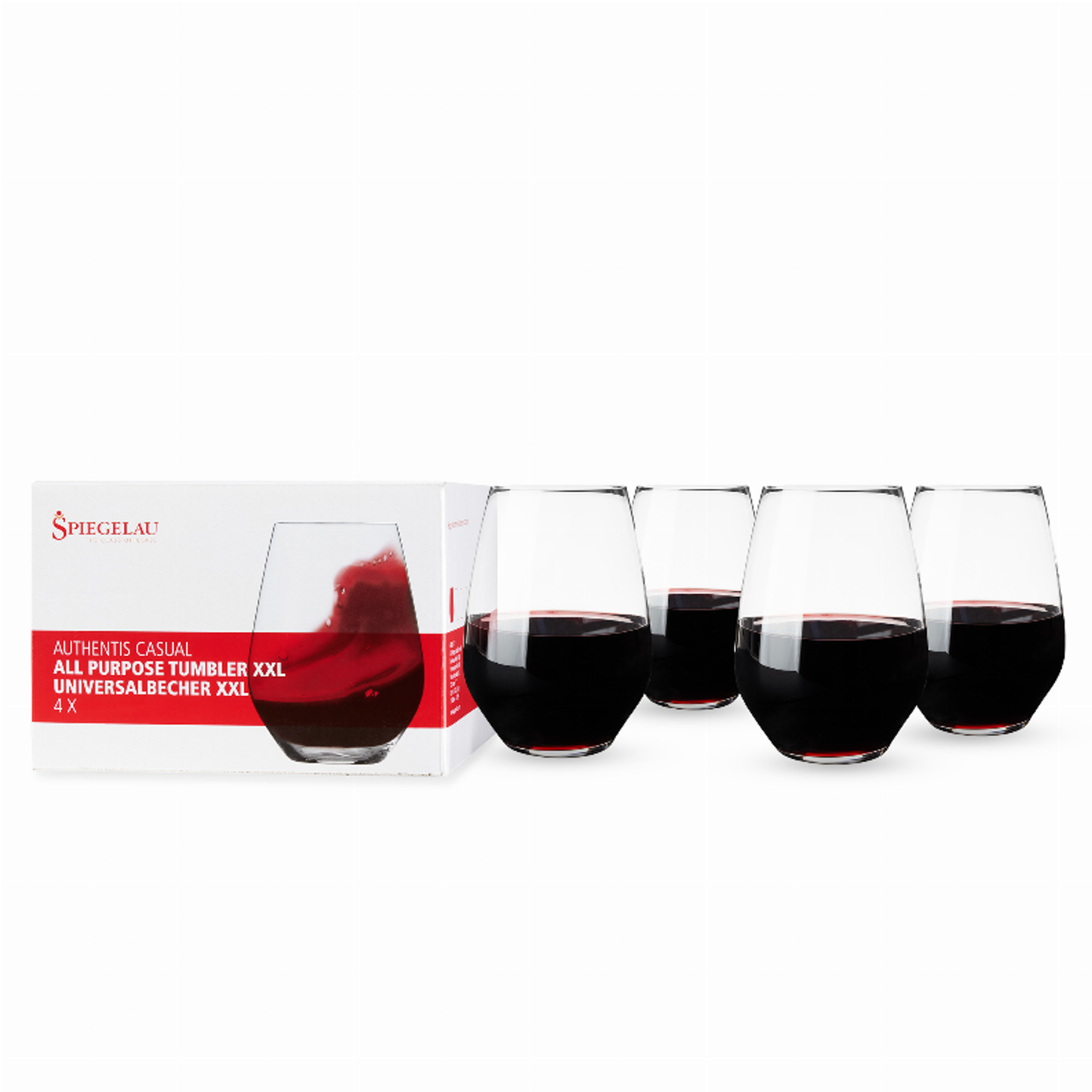 Spiegelau Authentis All-Purpose Tumbler, Set of 4