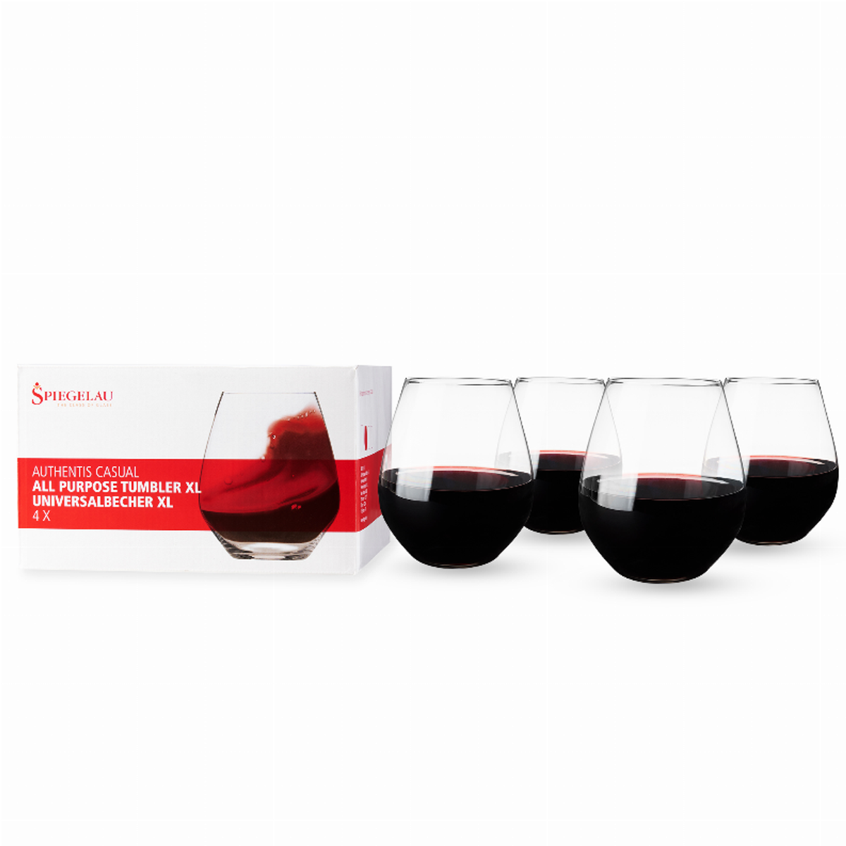 Spiegelau Authentis All-Purpose Tumbler, Set of 4