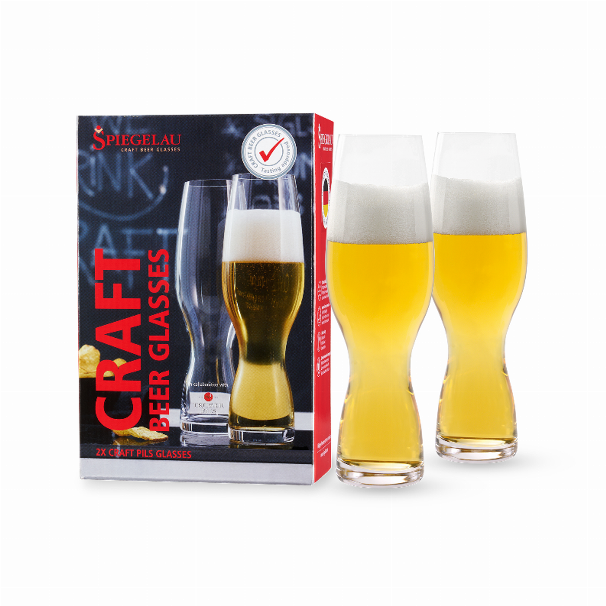 Spiegelau Craft Pilsner Glass, 12.8 oz