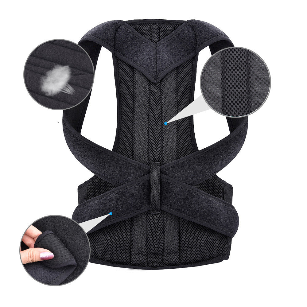 Double Ribbed Back Support Posture Correction Belt