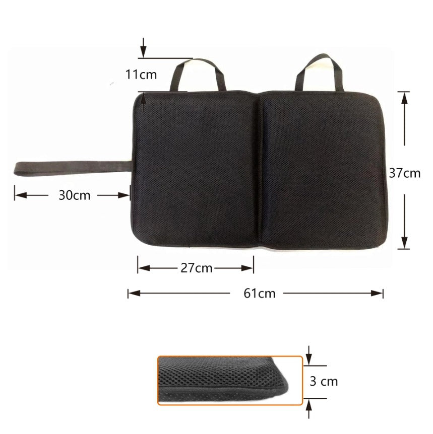 Portable Foldable Polyester Seat Cushion for Car Seat Home Office Outdoor Travel