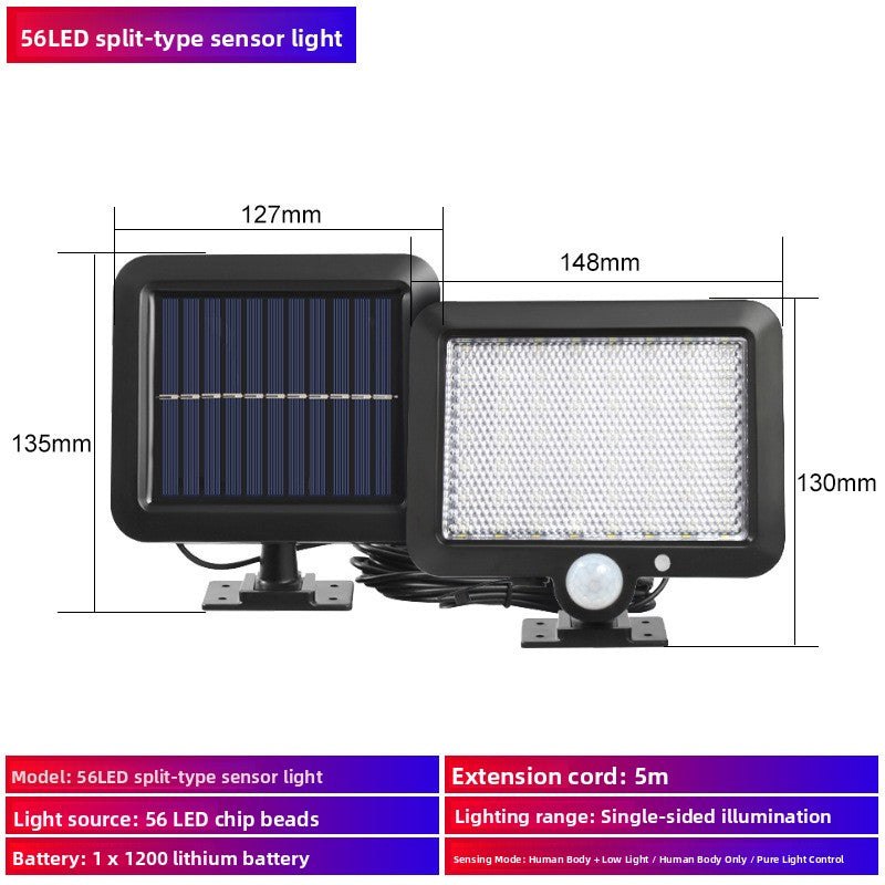 Solar Motion Sensor Outdoor Light