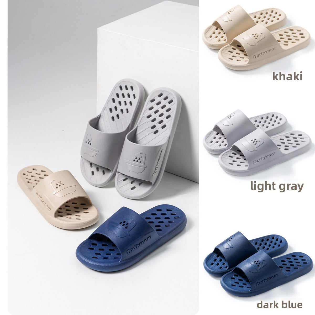 Casual PVC Bath Slippers