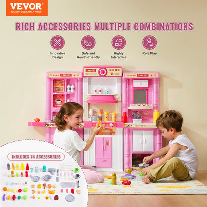 VEVOR Kids Kitchen Playset with Accessories