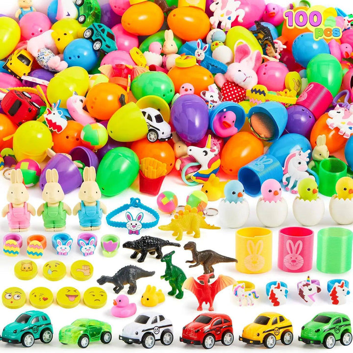 Easter Surprise Eggs with Hidden Toys for Children