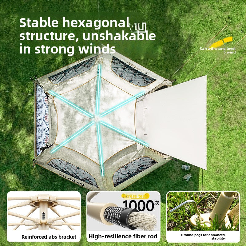 Automatic Pop Up Camping Tent with Sun Protection