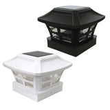Outdoor Solar Column Light with Dual Color illumination