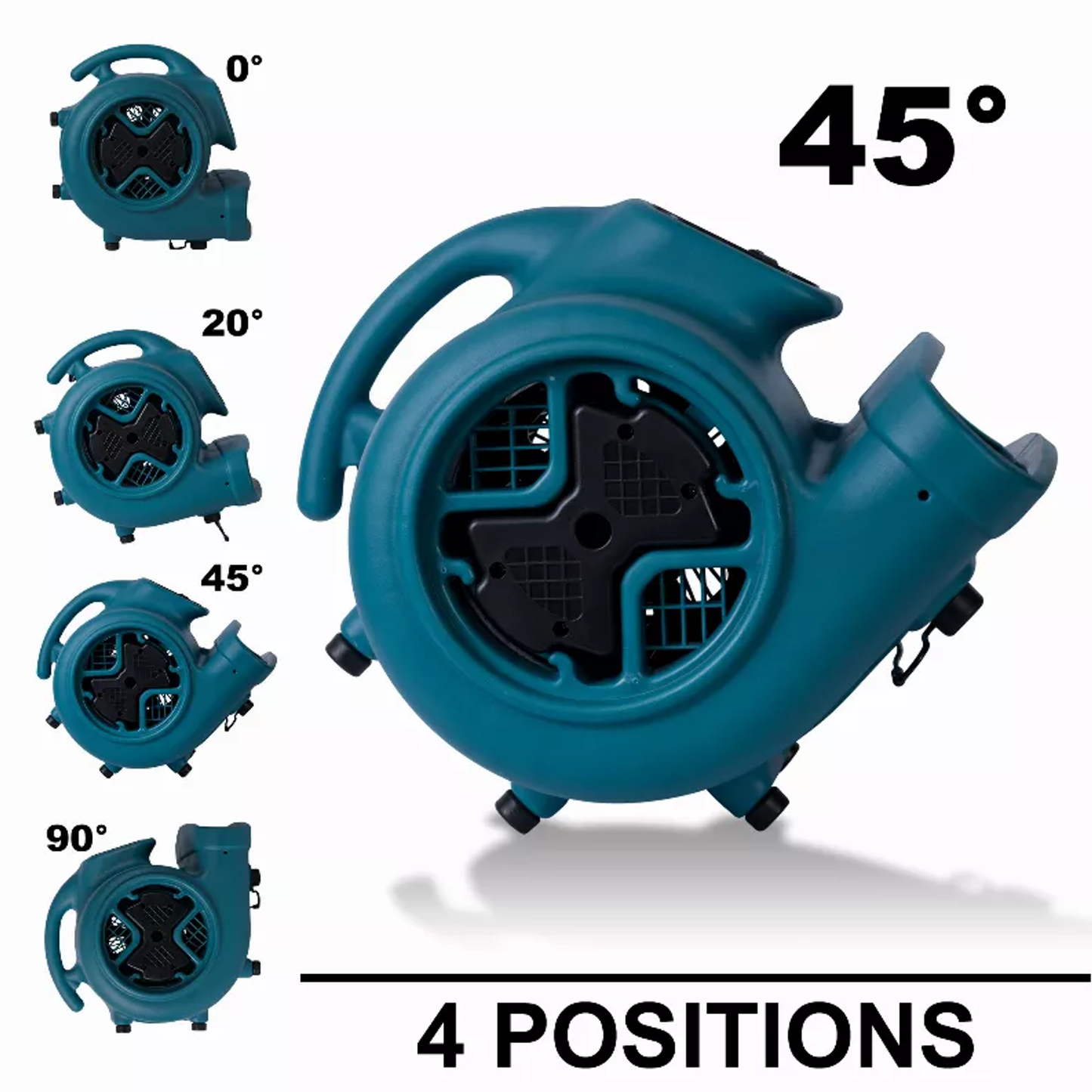 XPOWER P-630 2800 CFM 3-Speed Air Mover Carpet Dryer