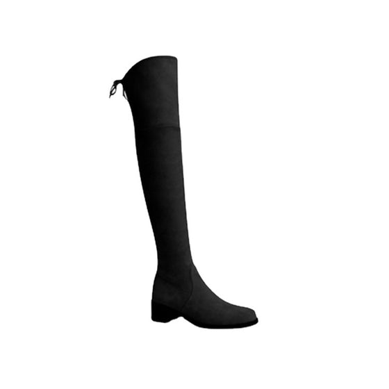 Women's elastic over-the-knee suede boots, photo 5