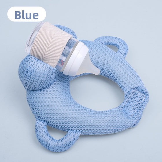 Portable anti-spitting-up baby bottle-feeding pillow for infants product image 6