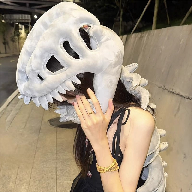 Glow Dinosaur Skeleton Plush Headgear, additional photo 3