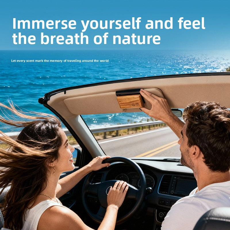 Sun visor car air freshener clip