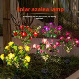 Solar Powered Azalea Flower Garden Light