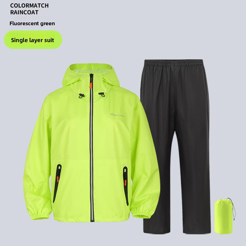 Ultra-Thin Waterproof Raincoat Set with Full Body Protection