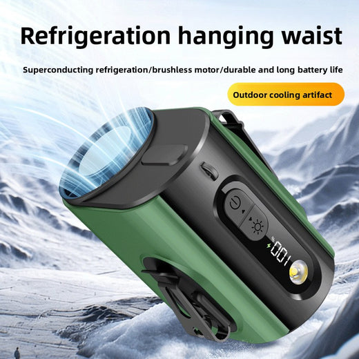 Portable Waist Clip Fan with LED Light