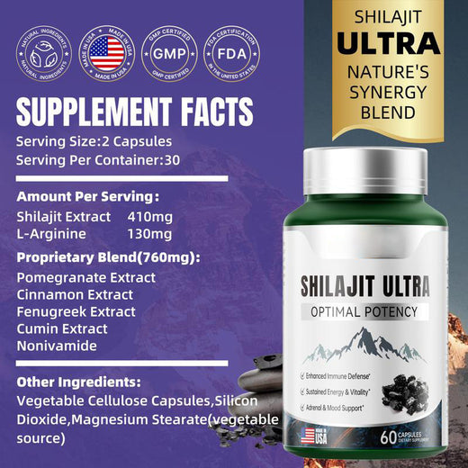 Shilajit Ultra 60 Capsules product image 2