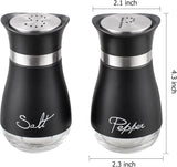 Salt and pepper shakers on dining table