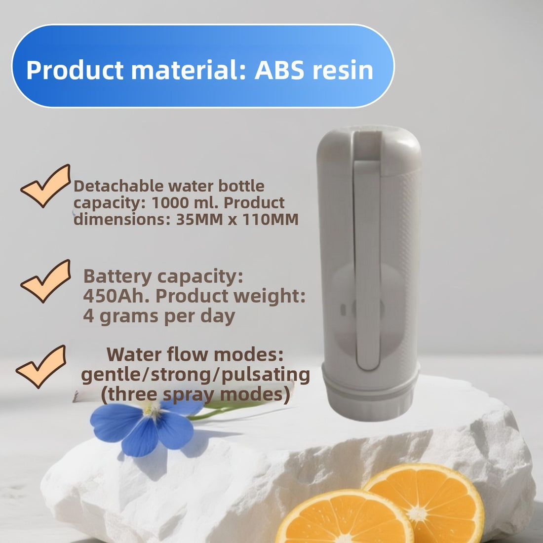 Portable Electric Body Washer with Multiple Cleaning Modes