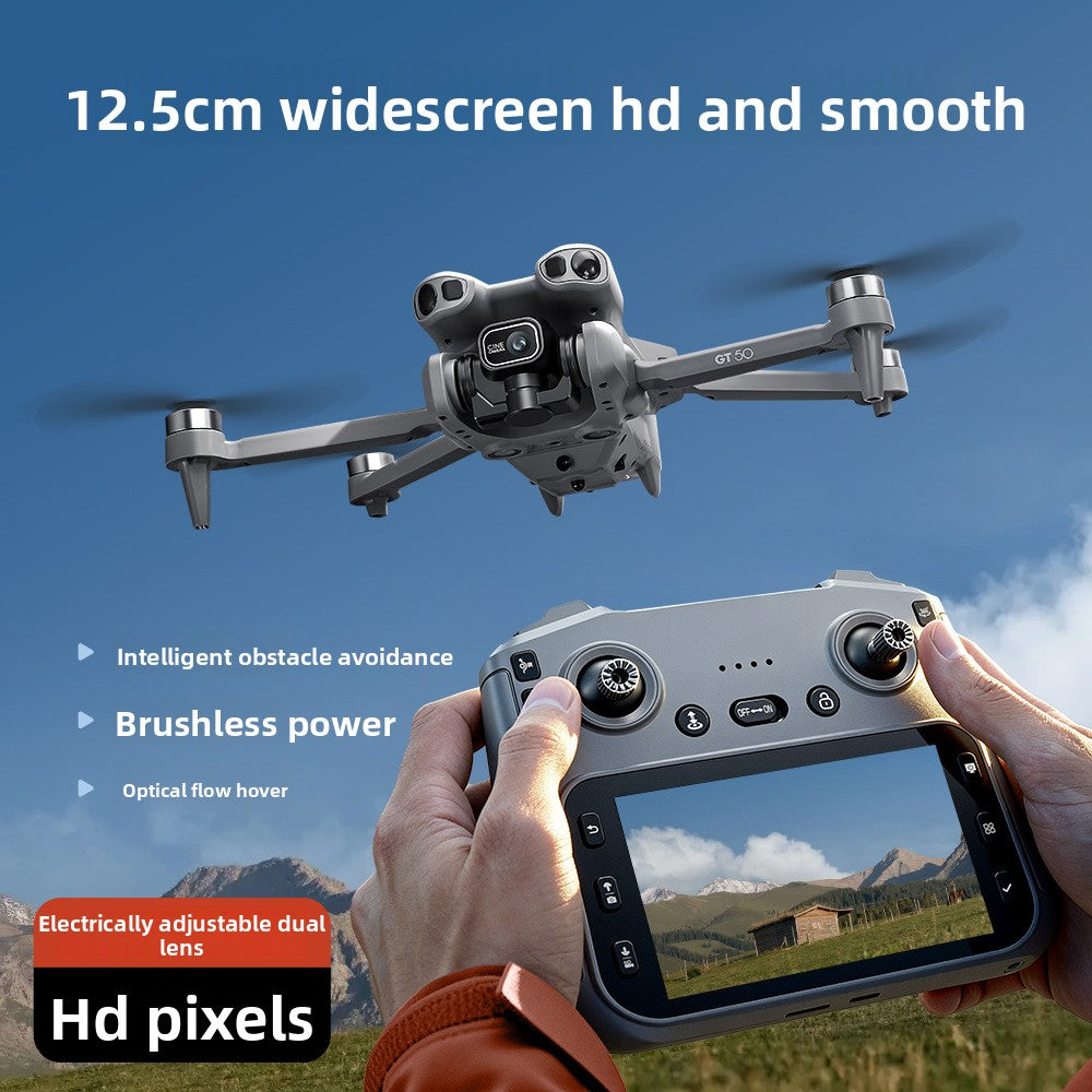 High-definition drone with built-in screen