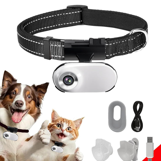 Adjustable Angle Pet Collar Camera HD Recorder Collars, Leashes & Harnesses product image 1