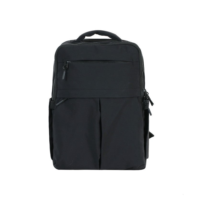 Lightweight Multi-Compartment Nylon Travel Backpack with Shockproof Laptop Sleeve