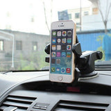 Suction cup car phone mount, front view