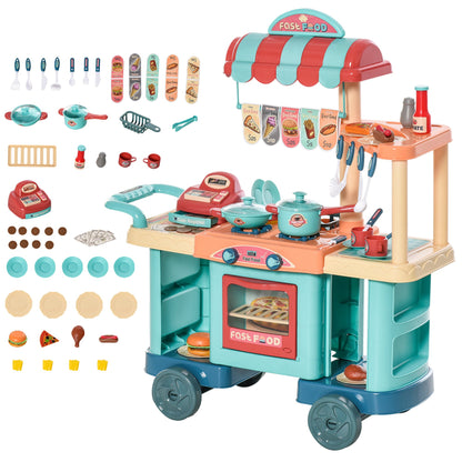 Kids Kitchen Food Stand Play Set